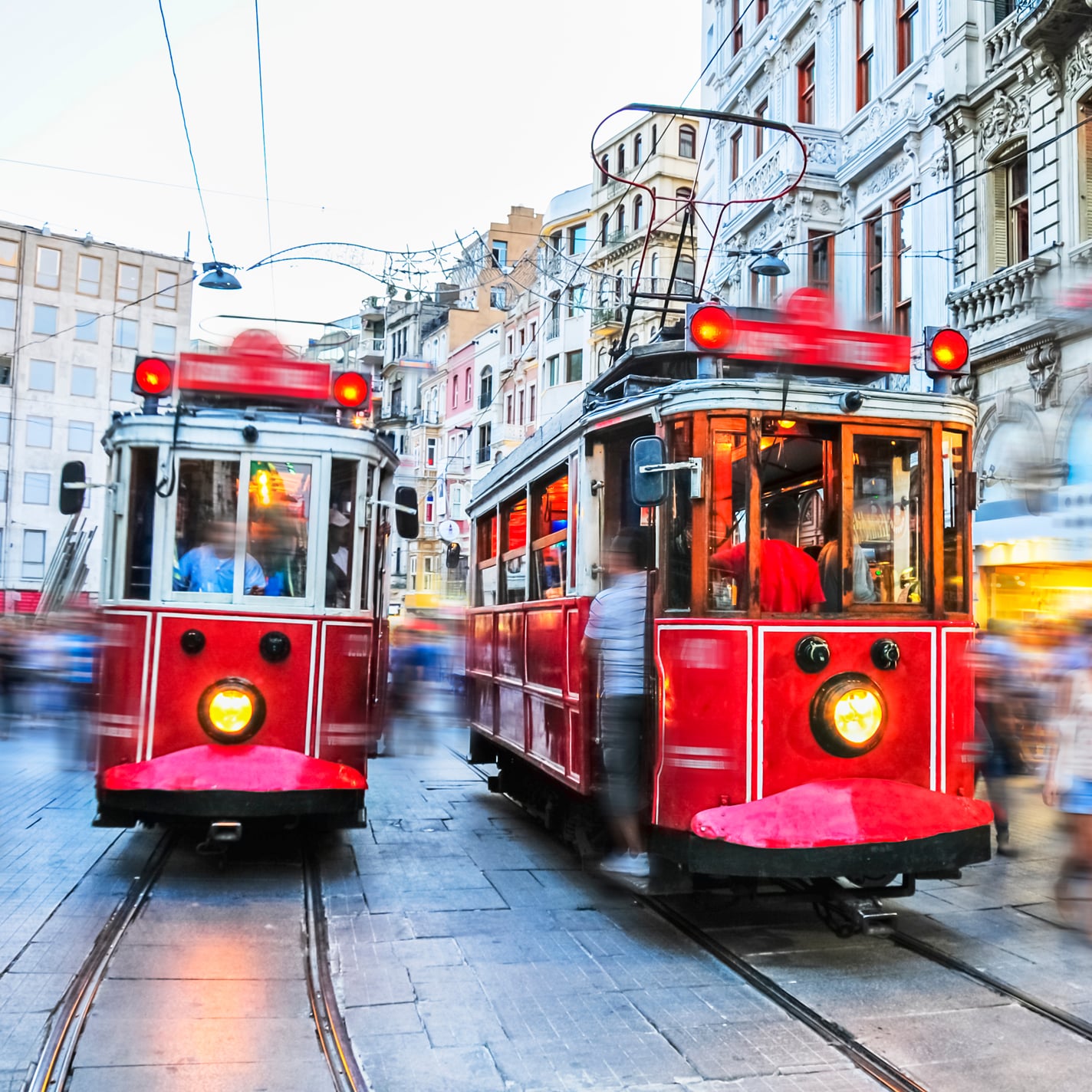 Nostalgische-Strassenbahn- istanbul-taksim